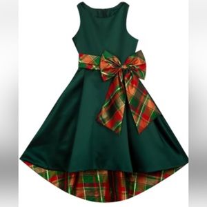 NWT Sweet Charmers Big Girl’s Satin Bow Dress - 6, 8, 10
